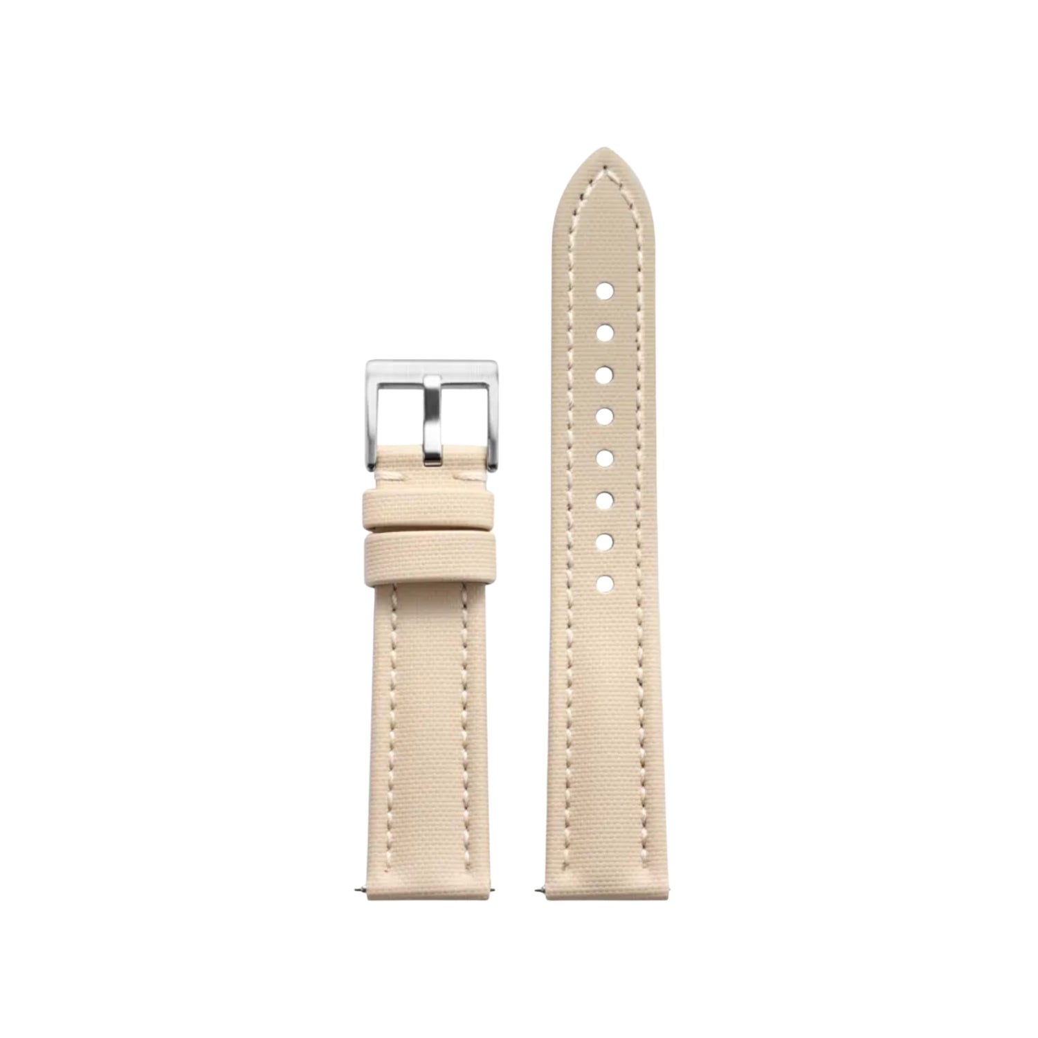 Sailcloth FKM Rubber Watch Strap – Beige – MarinerTex™ by Helvetus® - Helvetus
